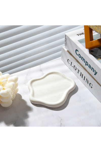 Choice 2342 ب 1 قطعة صينية صغيرة الحجم غير منتظمة من السيراميك لعرض المجوهرات...