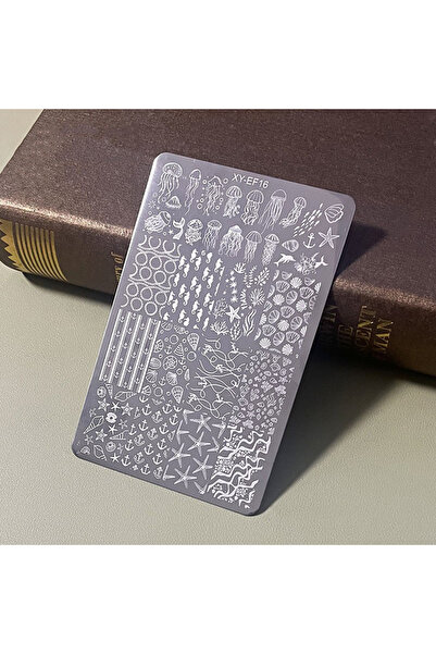 Choice XYEF16 1 قطعة لوحة ختم فن الأظافر قالب طباعة نقل الفراشة الدانتيل أنما...