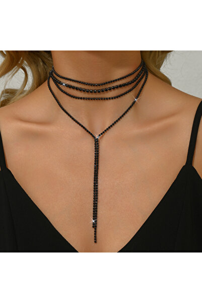 Choice L66-B قلادة نسائية عصرية من قطعة واحدة على شكل شرابة مناسبة للمواعدة و...