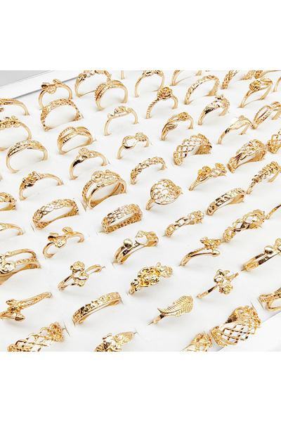 Choice مقاسات متنوعة (16-19 مم) 30 قطعة، تصميم 1، 30 قطعة/دفعة، بيع بالجملة من المصنع، شحن مباشر، خواتم أصابع بتصميم عتيق