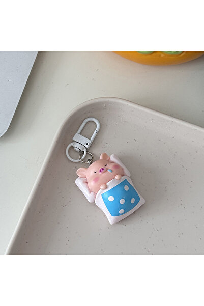 JETTING A1 Cute Funny Three-dimensional Piggy Keychain Kawaii Pig Animal Shap...