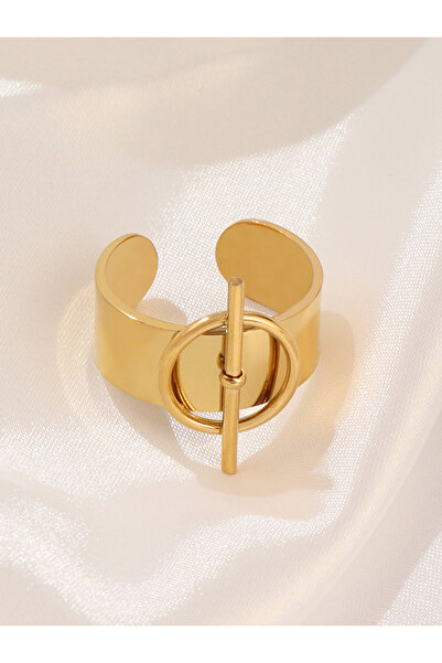 Choice B2277 خاتم من الفولاذ المقاوم للصدأ 316L للنساء باللون الذهبي والفضي و...