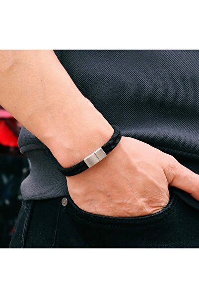 Choice black Fashion Men Bracelet Stainless Steel Magent Buckle Wrap Braclet ...