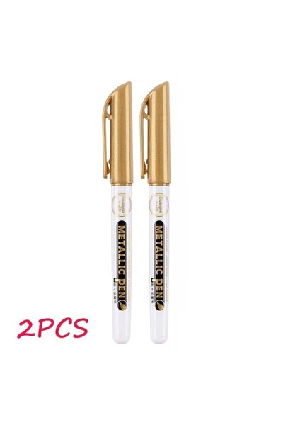 choice2 قلم معدني ذهبي فضي قالب راتنج إيبوكسي قلم رسم طلاء أكريليك DIY قالب س...