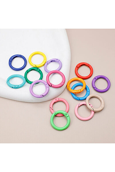 Choice 10 قطع لون عشوائي 10/20 قطعة/المجموعة لون عشوائي 25 مم حلقة معدنية O م...