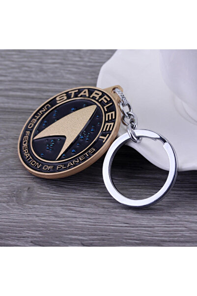 Miniso K00007-06 Star Trek Movie Keychain Spaceship Star Troopers Academy Metal Bottle Opener Pendant Keyri