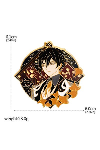 Choice X00262-01 لعبة Genshin تأثير دبابيس أنيمي ويندي Zhongli Keqing Tartagl...