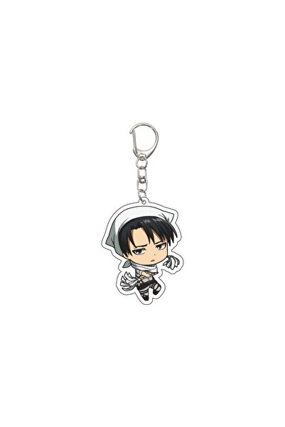 Choice سلسلة مفاتيح أنيمي هجوم العمالقة مقاس 55 مم 3 55 مم سلسلة مفاتيح أكريليك إيرين جايجر/ميكاسا أكرمان/أرمين أرليرت