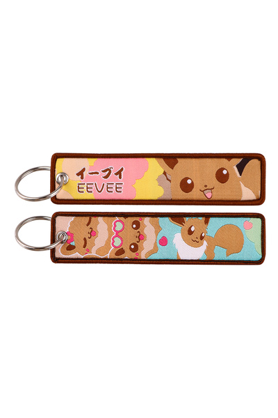 Choice 8 سلسلة مفاتيح مطرزة على شكل أنمي لطيف للدراجات النارية والسيارات وحقي...