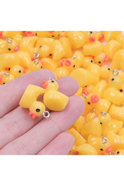 Choice 30 قطعة 10-50/100 قطعة/مجموعة من الراتنج اللطيف على شكل حيوان أصفر صغي...