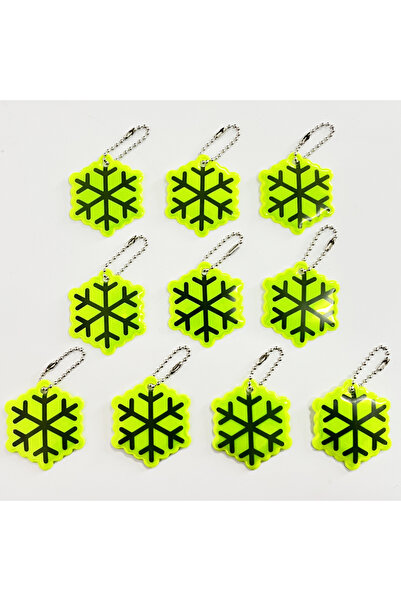 Choice 10PCS 10PCS Snow Reflective Backpack Pendant Fashion Fluorescent Green...