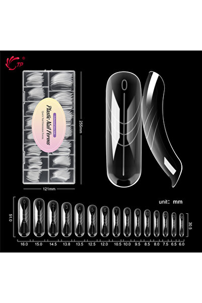 Choice X-150pcs-box TP 150Pcs/box Nail Dual Forms Acrylic Poly Nail Gel UV Qu...