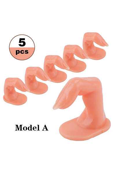 Choice 5 قطع MODFL A 1/5/10 قطع أصابع بلاستيكية وهمية للتدريب على الأظافر الم...