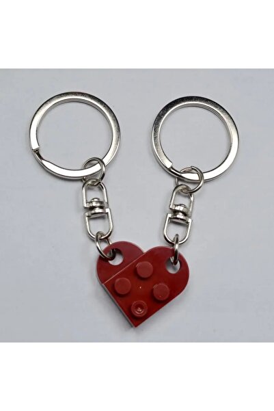 Choice color 19 1Pair Cute Love Heart Building Block Keychains for Couples Wo...