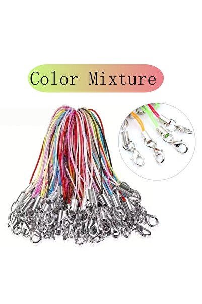 Choice 50 قطعة من مزيج الألوان 10-50 قطعة مشبك جراد البحر حزام الحبل حبل الهاتف المحمول سحر النايلون حلقة المفاتيح تشاي