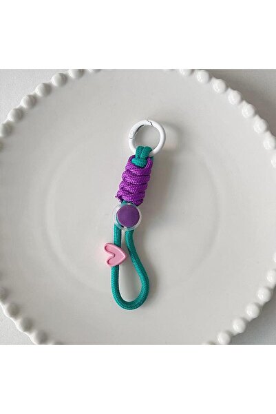 Choice Blue Purple Fashion Keyring Creative Braided Lanyard Keychain For Phon...