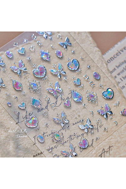 Choice5 NAILFYOU MS835S Waterdrop Heart Geometric Butterfly Gold Stamping Moo...