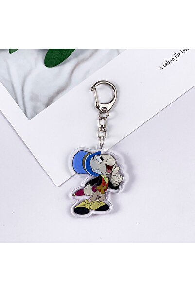 Miniso 5 cm 10 Disney Pinocchio Cute Car Keychain Accessories Funny Acrylic Bag Charm Cartoon Backpack Pend