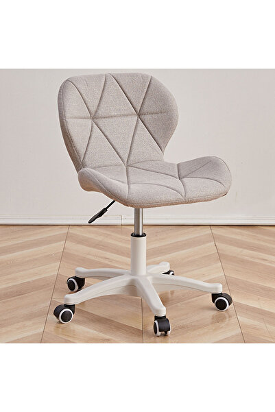 CHOIWIN Modern Quilted Office Chair - Adjustable Height & 360° Rotating Desk Chair with Waterproof Leather