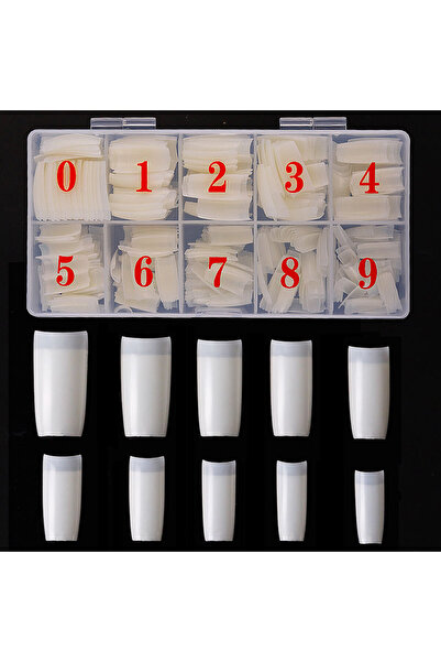 Choice 06 500 قطعة/صندوق أطراف أظافر صناعية بغطاء كامل وأطراف أظافر ملونة وأغ...