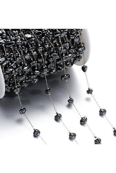 Choice عقد وسوار من الخرز على شكل حبّة من الفولاذ المقاوم للصدأ بسلسلة غير من...