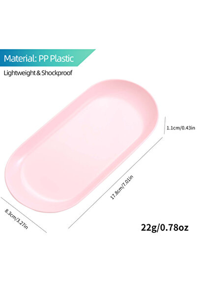 Choice صينية تخزين فنية للأظافر بيضاوية الشكل من قطعة واحدة مصنوعة من مادة ال...