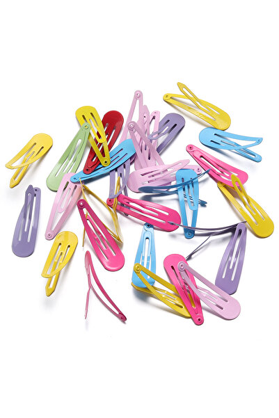 Choice 50 قطعة من دبابيس الشعر ذات الأزرار المعدنية الملونة على شكل قطرة ماء،...