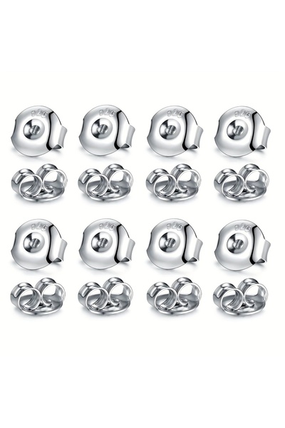 Choice أغطية أقراط فضية من الفضة الإسترلينية عيار 925، أغطية أقراط للأقراط ال...