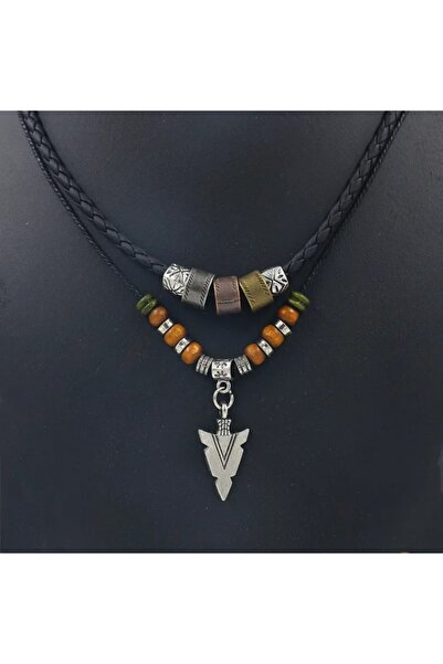 Choice black New model anchor necklace for men - student style vintage trendy...