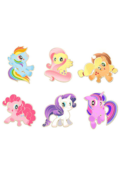 Miniso 6pcs brooch 6PCS Cute Enamel Pins Anime Lapel Badge Brooch for Jewelry Accessory Children Gifts Br