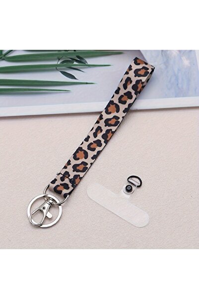 Choice Brown Coffee Leopard Anti-lost Wristlet Phone Keychain Teacher Lanyard...