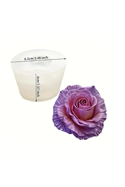 Choice قالب سيليكون للشموع على شكل زهرة واقعية من S YYMG، راتنج إيبوكسي، قالب طين DIY، مناسب لصنع الشموع DIY