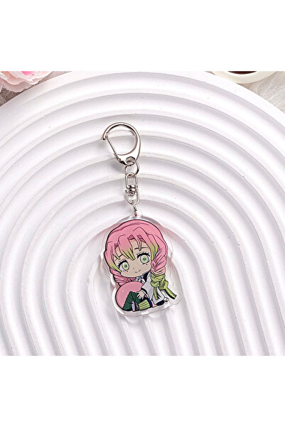 Miniso 5cm 11 Anime Demon Slayer Characters Kamado Nezuko Tanjirou Acrylic Keychain Accessories Cartoon Bag