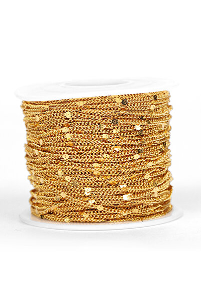 Choice 2 متر سلسلة من الفولاذ المقاوم للصدأ باللون الذهبي بطول 2 متر، قلادات ...