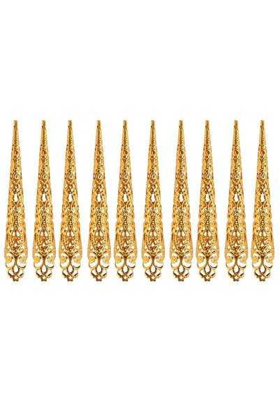 Choice ذهب - 12 سم - 10 قطع 10 قطع رقصة هندية تايلاندية رقصة طاووس رقصة شرقية...