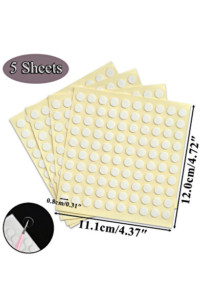 Choice ٥ أوراق من ١ إلى ٣٠ ورقة من نقاط لاصقة للأظافر ذات وجهين - علامات لاصق...