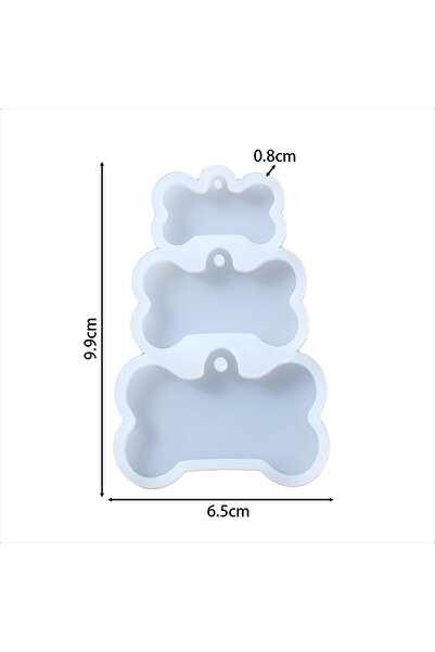 Choice قالب قلادة على شكل عظمة من السيليكون على شكل حرف يدوية أدوات صنع قلادة سلسلة مفاتيح من مادة الإيبوكسي