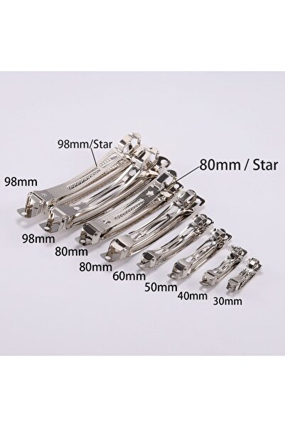 Choice 8.0 سم نجمة الروديوم 10 قطعة/الوحدة مشبك شعر معدني زنبركي قاعدة مشبك ش...