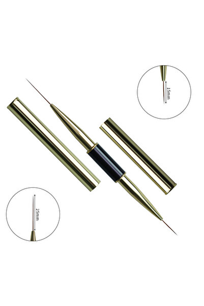 Choice G-B243-5 طلاء أظافر مزدوج الأطراف، خطوط، بطانة، فرشاة طلاء أظافر، مسحو...
