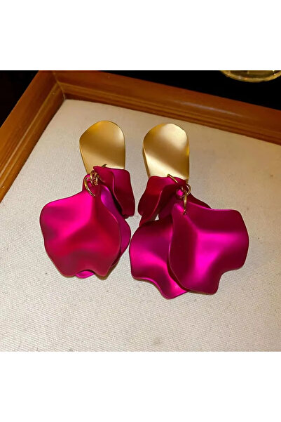 Choice أقراط أنيقة متعددة الألوان من الورود للنساء، أقراط مرصعة بشراشيب بتلات...