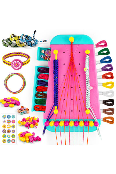Choice مجموعة نول قوس قزح للأساور - أدوات نسج يدوية الصنع، مجموعة صنع الأساور، للأطفال