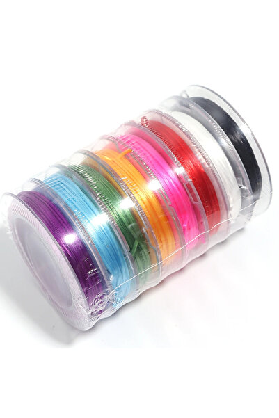 Choice خيوط كريستال مرنة متعددة الألوان - 8 لفات (ألوان متعددة عشوائية) مصنوع...