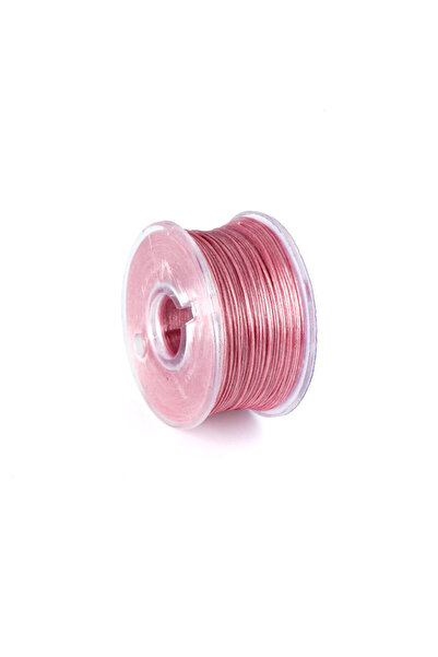 Choice خيط خرز وردي غير مطاطي بطول 50 ياردة/لفة، مثالي لصنع الأساور والمجوهرات.