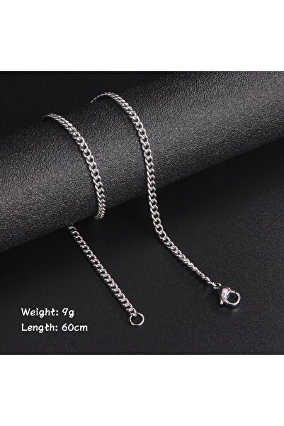 Choice قلادة سلسلة ربط فولاذية بطول 60 سم من Skyrim Fashion بطول 60 سم للرجال...