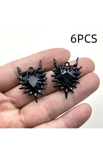 Choice 6 قطع سوداء B 6 قطع Thorn Love Punk Gothic Style Dark Alien Diamond Se...