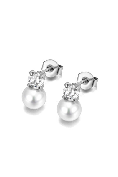 Choice E25061P Lokaer Delicate Imitation Pearls Zircon Fashion Stud Earrings ...