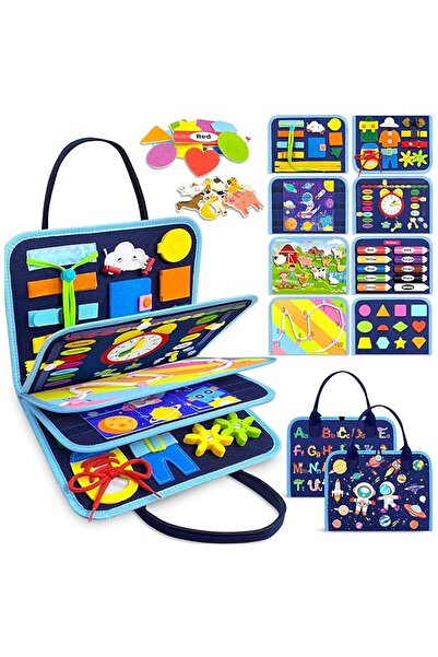 Beauenty ألعاب مونتيسوري من Busy Board للأطفال من عمر 1 و2 و3 و4 سنوات، هدايا...