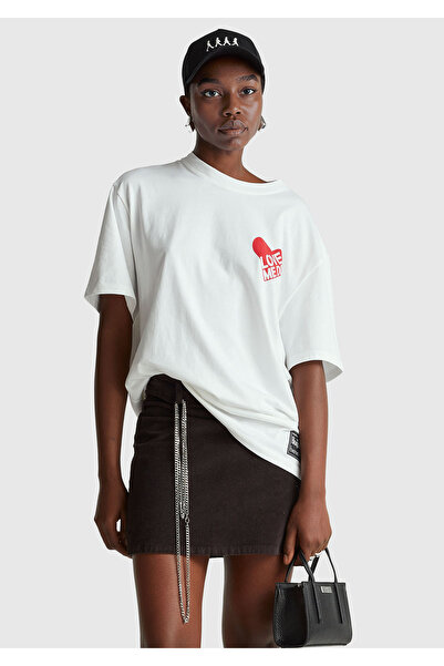 United Colors of Benetton Unisex White 100% Cotton the Beatles Printed T-Shirt