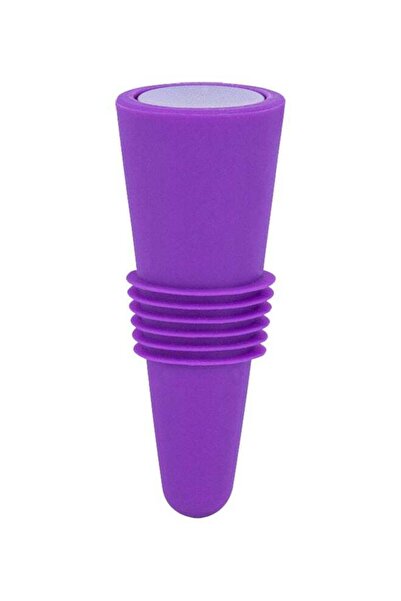 Generic Reusable Silicone Bottle Stopper - Purple