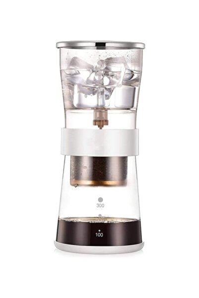 Generic Adjustable Ice Dripper Coffee Maker Clear/White